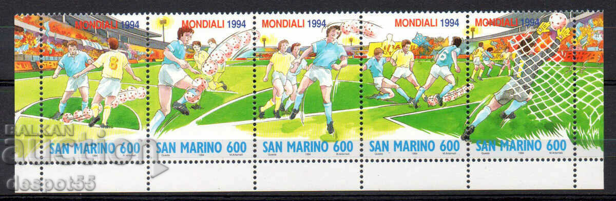 1994. San Marino. Soccer World Cup - USA. CURIOSITY!