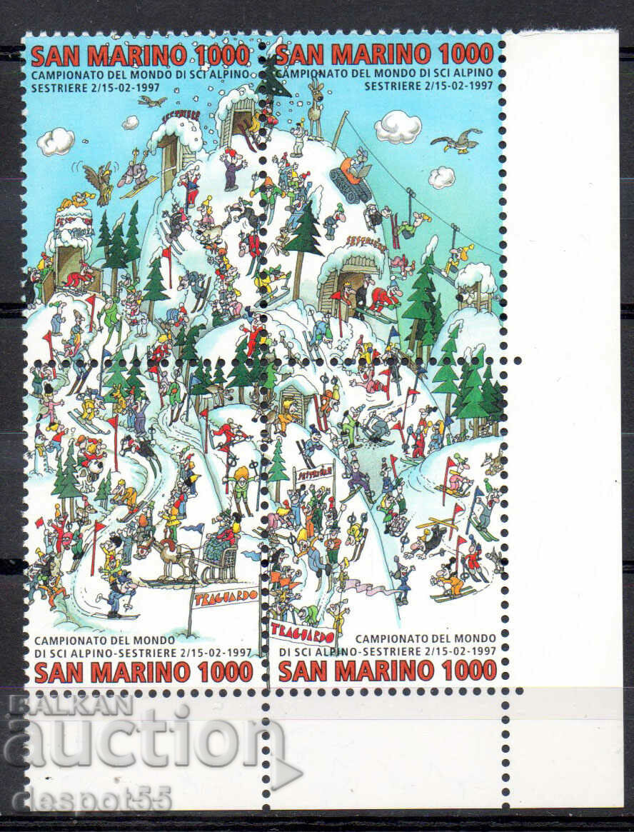 1997. Άγιος Μαρίνος. Παγκόσμιος 2ος στο αλπικό σκι.