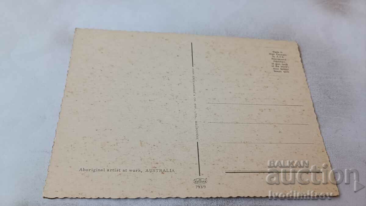 Aboriginal Artist at Work Postcard with price 0.85 BGN | € 0.43 Aboriginal Artist at Work Postcard with price 0.85 BGN | € 0.43