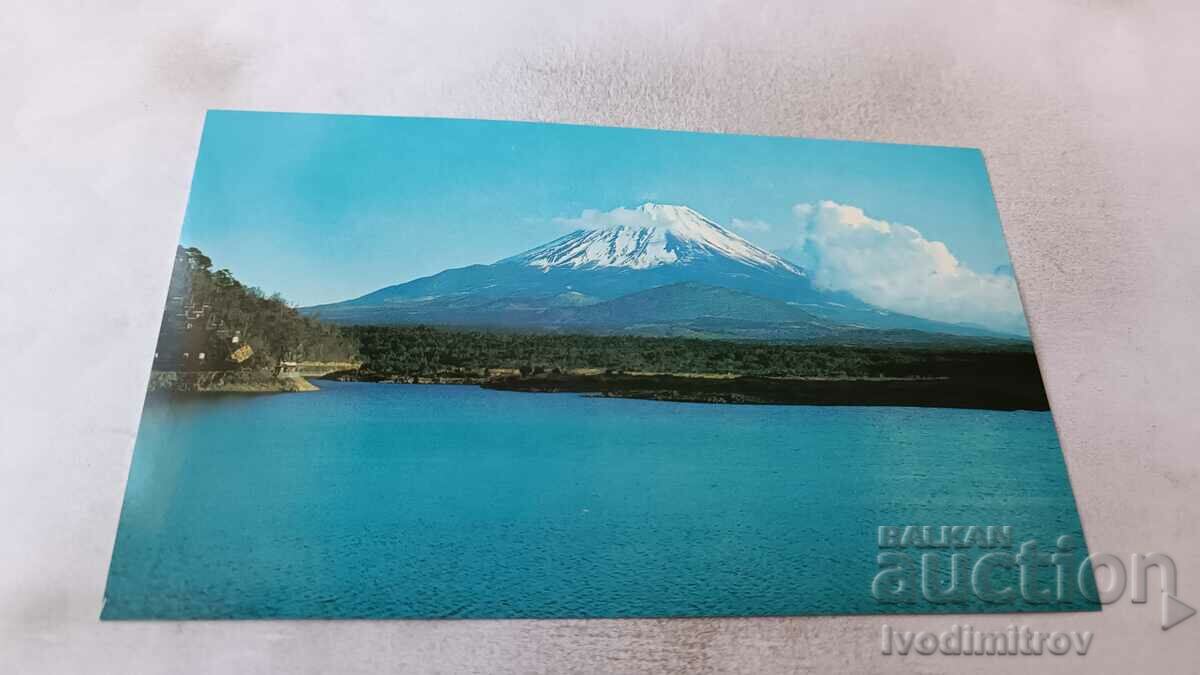 Καρτ ποστάλ Mt. Φούτζι από τη λίμνη Σότζι