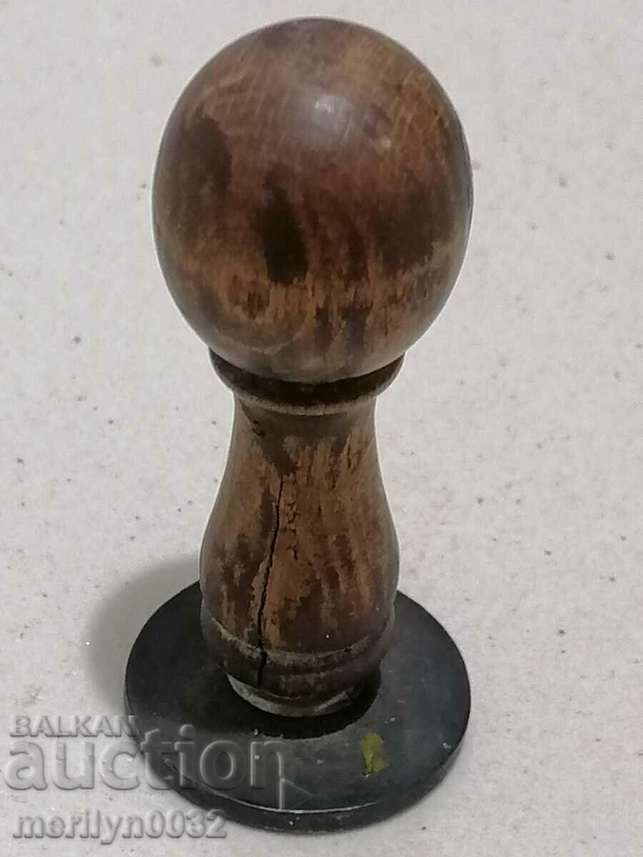 Auction  Old bronze seal for red wax early soc NRB