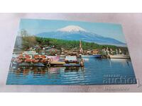 Postcard Mt. Fuji and Lake Yamanaka