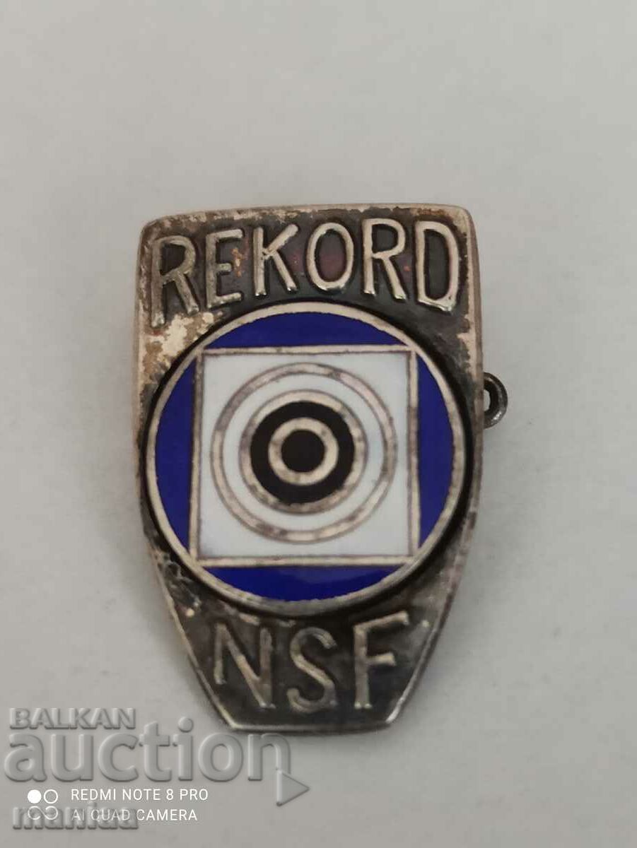 Military Silver Marksmanship Record Badge