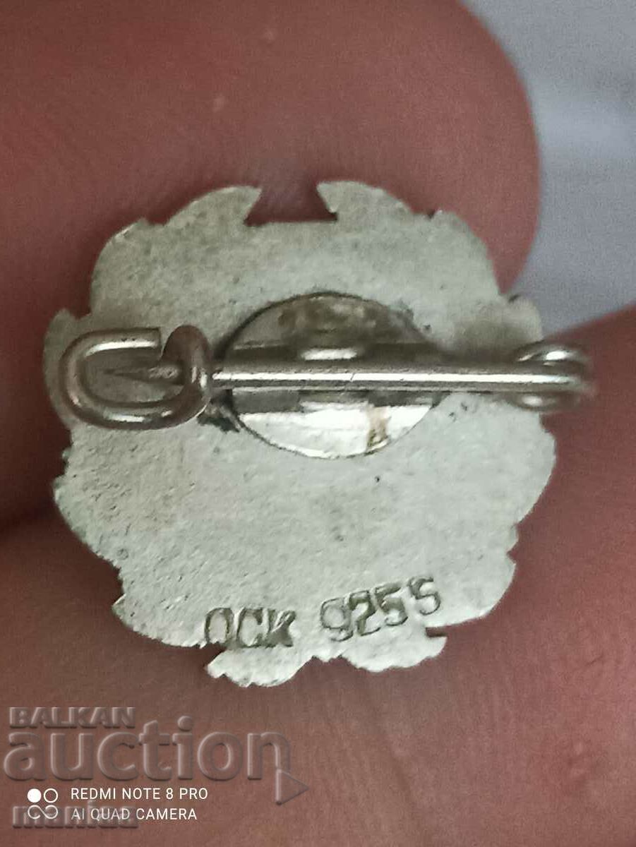 Danish silver badge sample 925 - 5 Danish silver badge sample 925 - 5