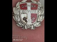 Eșantion de insignă daneză de argint 925