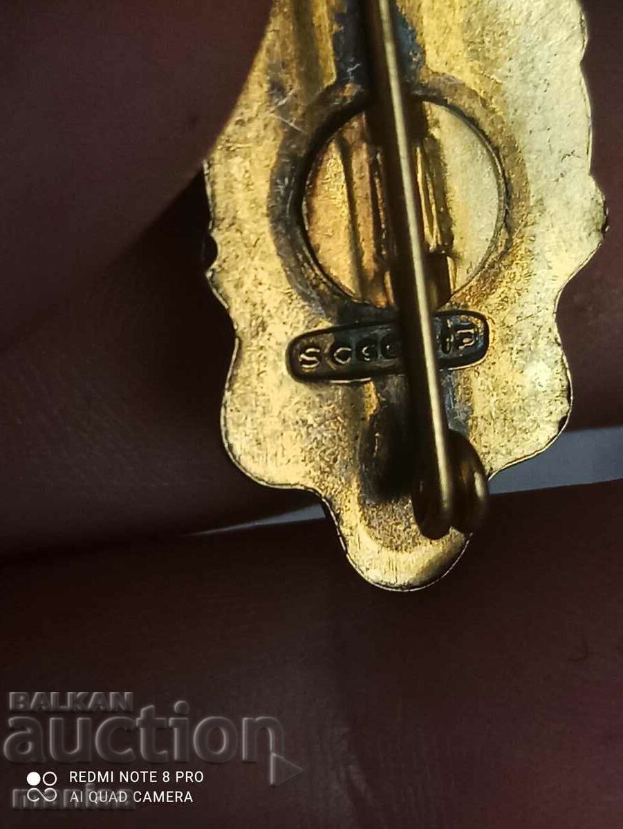 Delivery of Military silver badge with enamel and gilt Delivery of Military silver badge with enamel and gilt