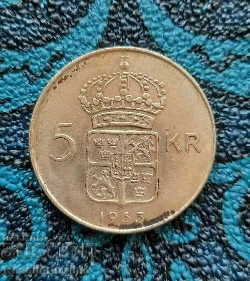 Възпоменателна монета 5 Kronor - Gustaf VI Adolf