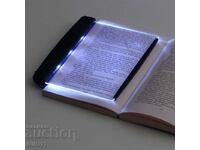 Luminous LED panel for reading a book in the dark
