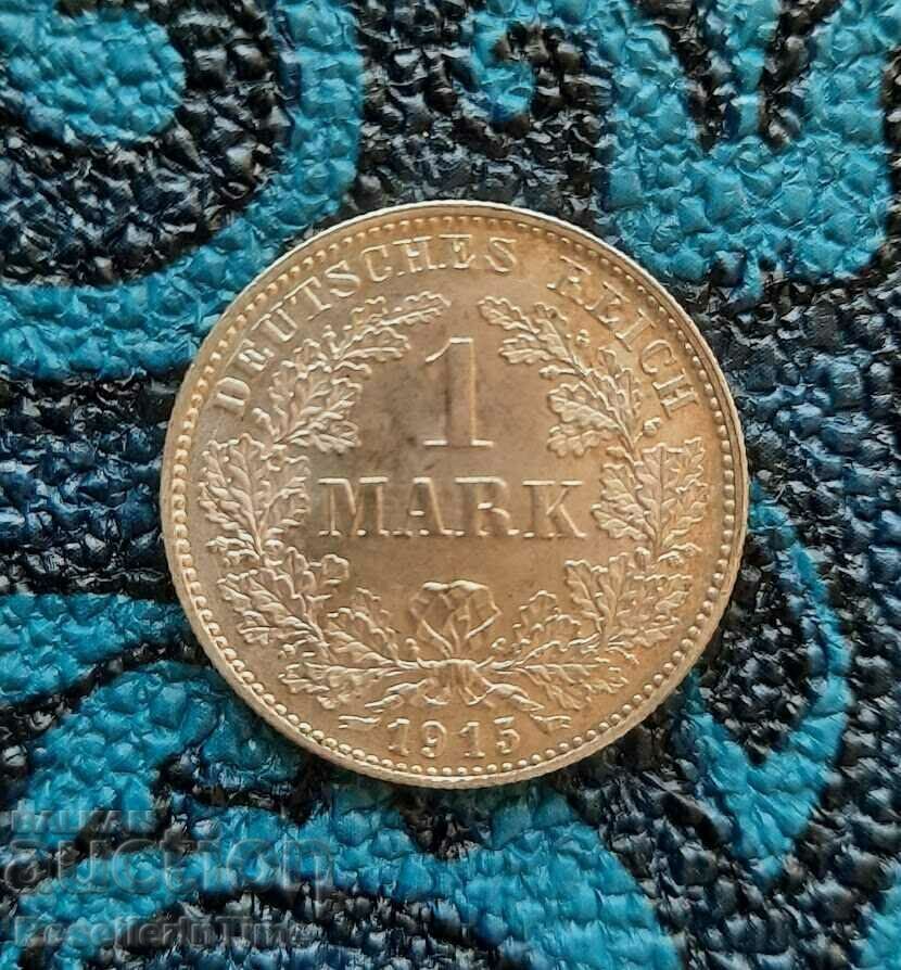 Сребърна монета 1 Mark - Wilhelm II, матричен гланц