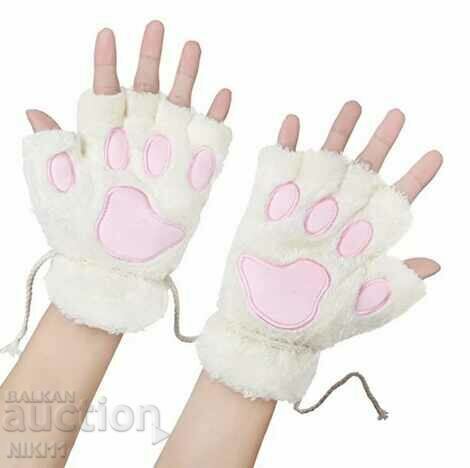 Auction Cat's paw fingerless gloves, women's winter gloves Auction Cat's paw fingerless gloves, women's winter gloves