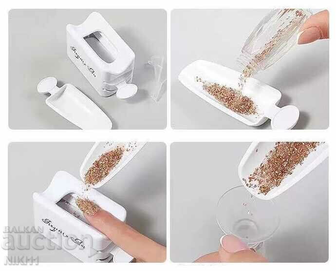 Delivery of Box for storing dust, stones for manicure nails Delivery of Box for storing dust, stones for manicure nails