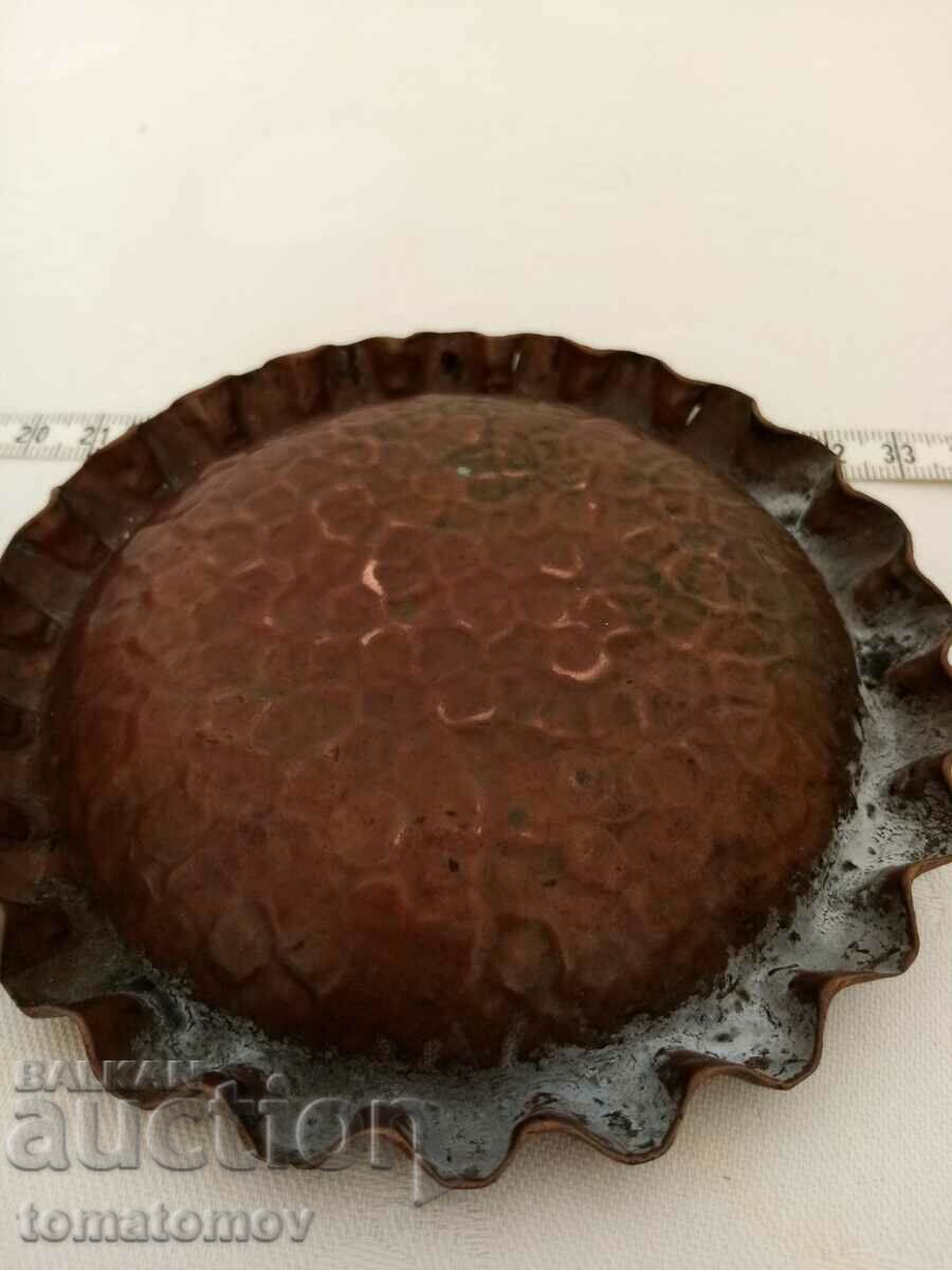 Delivery of Ashtray. Wrought copper.