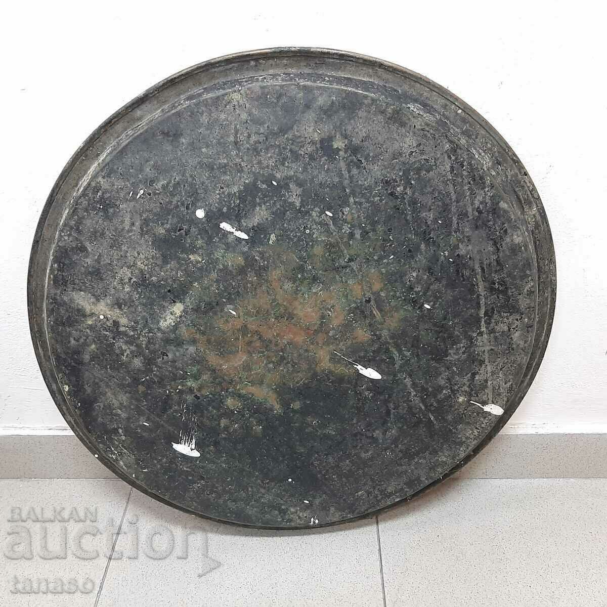 Antique copper, tinned large baking pan for banitsa (10.5) - 5