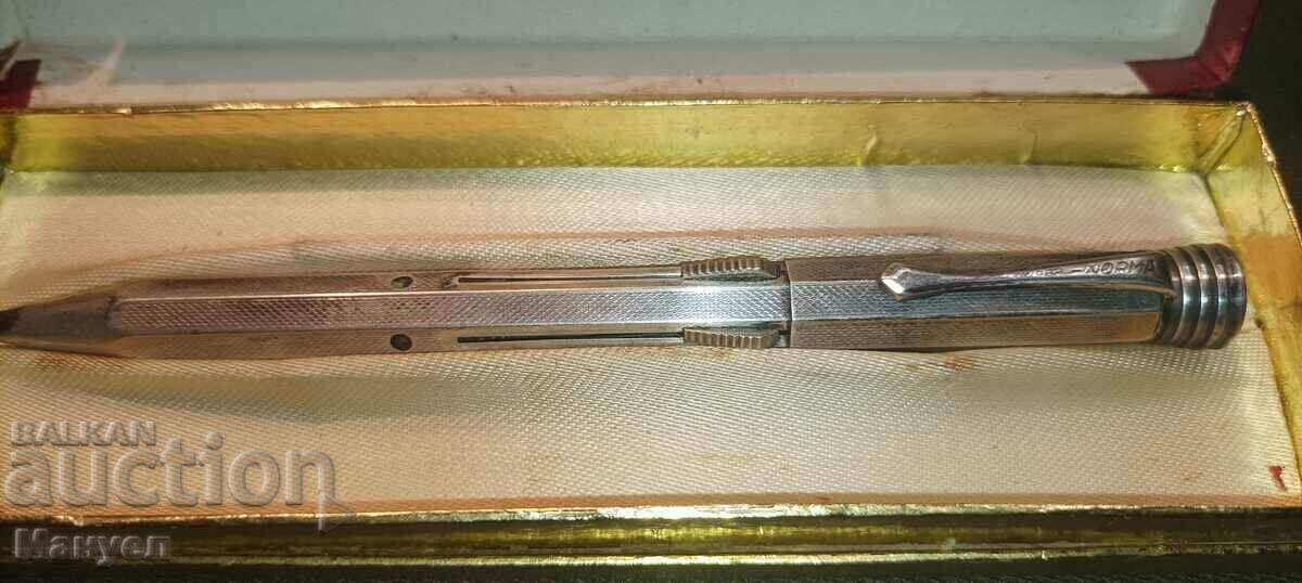 Old silver pencil, four colors "SUPER NORMA". with price 220.00 BGN | € 112.48 Old silver pencil, four colors "SUPER NORMA". with price 220.00 BGN | € 112.48