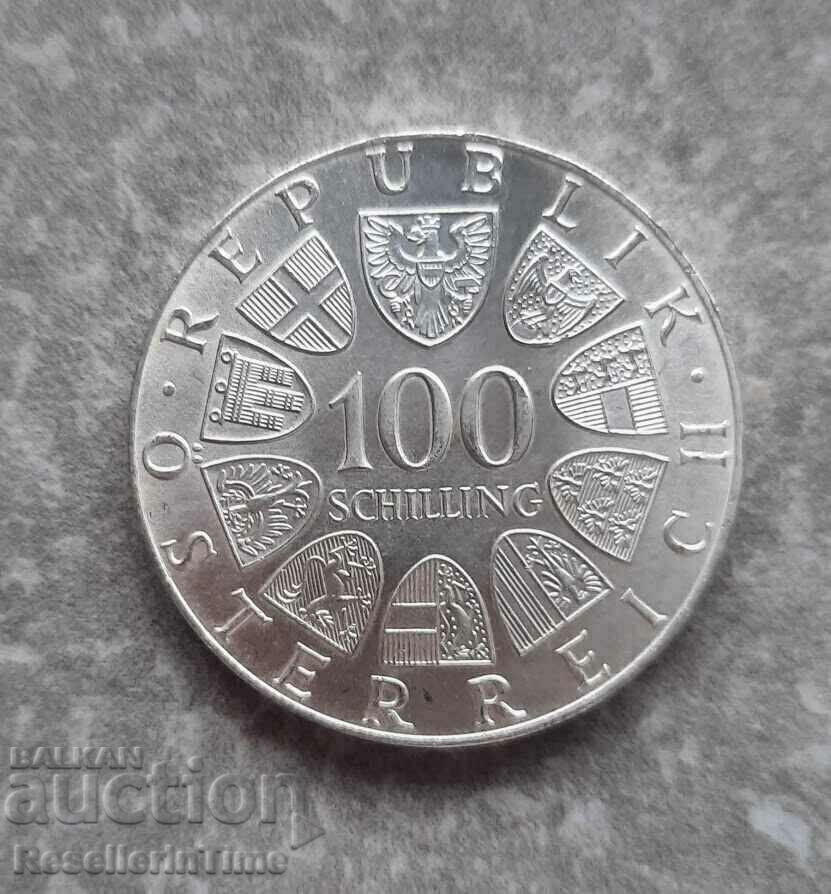 100 Schilling Innsbruck commemorative silver coin