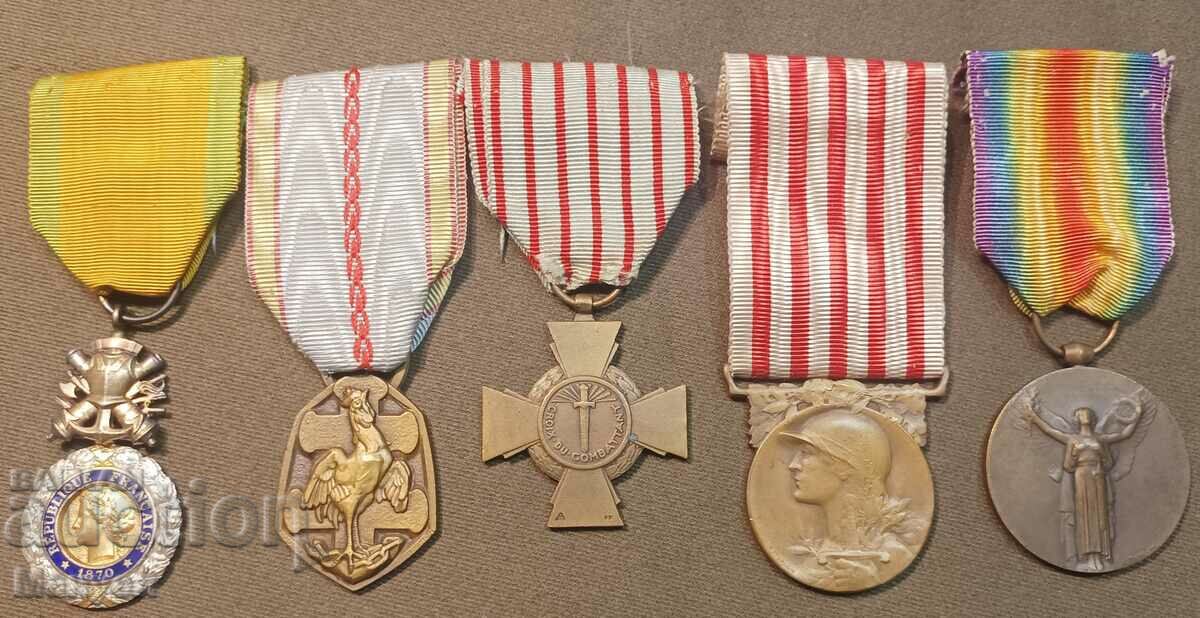 Lot of French medals, PSV and VSV.