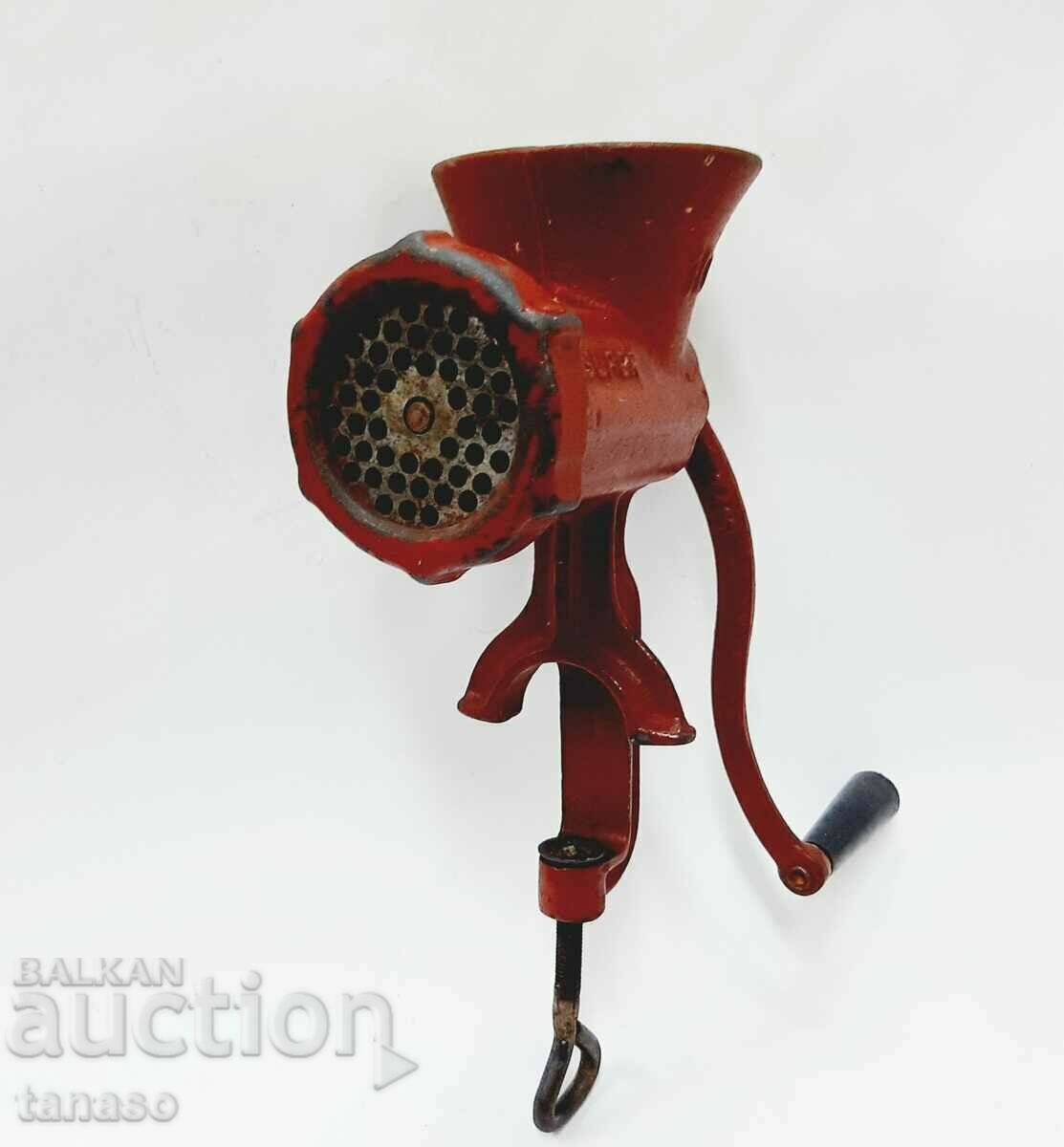 Old Romanian cast iron meat grinder (7.5) - 6