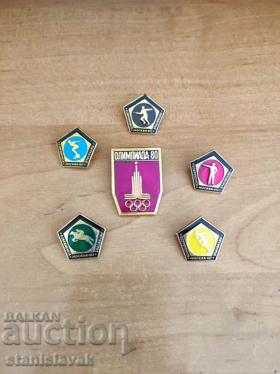 Moscow 80 Olympics badges collection