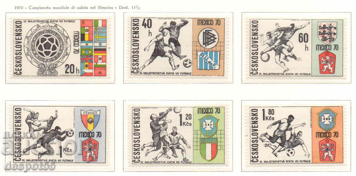 1970. Чехословакия. Световно първенство по футбол - Мексико.