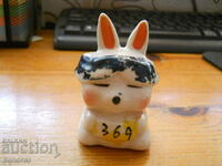 antique porcelain statuette - bunny