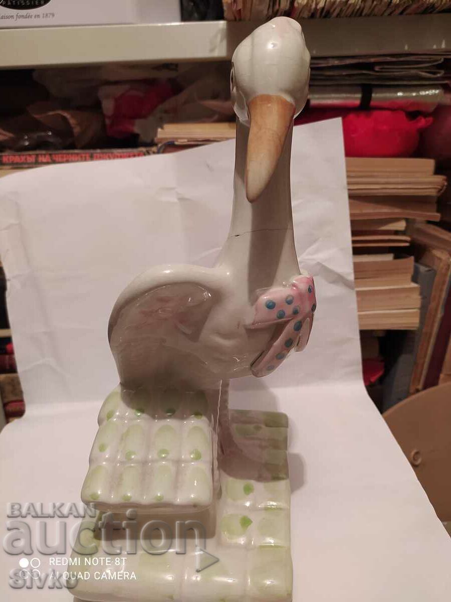 A stork vase - 7 A stork vase - 7