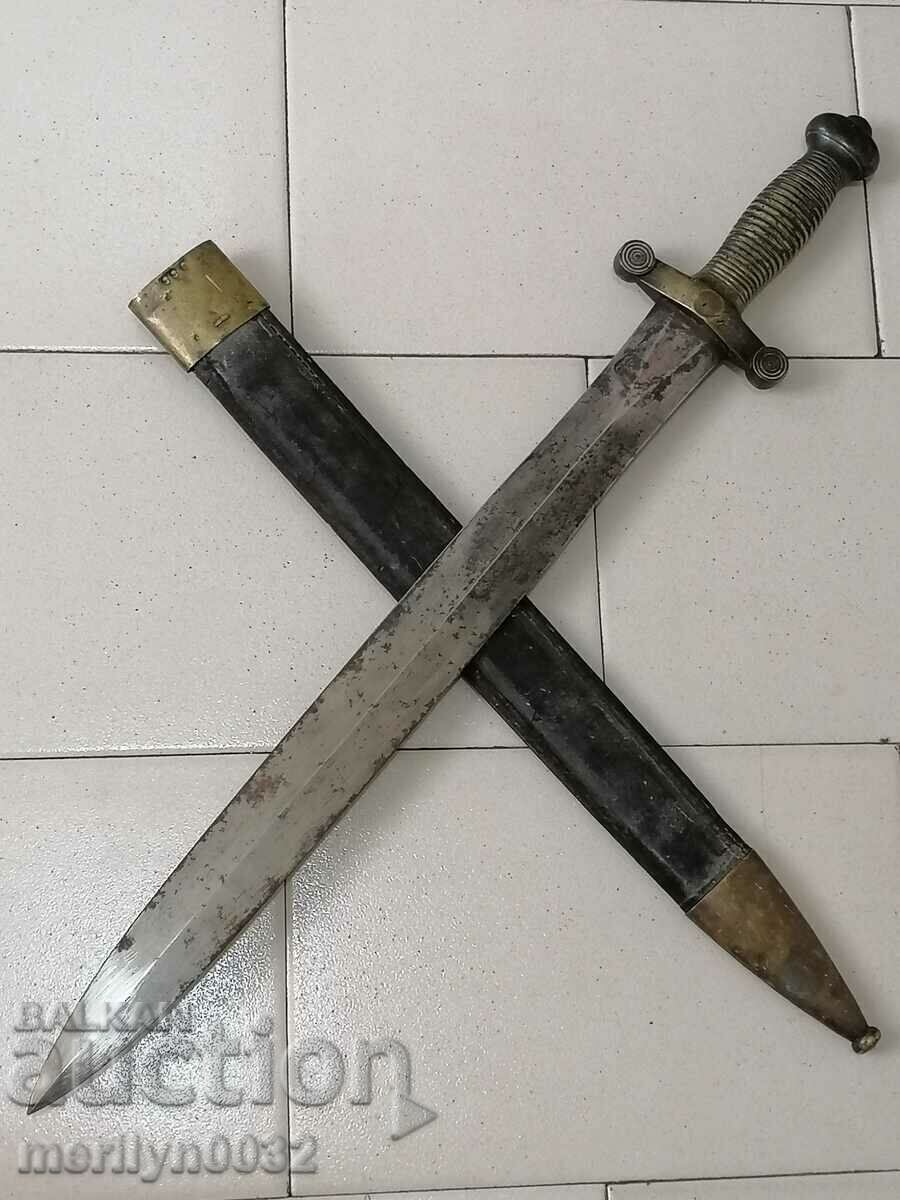French infantry cleaver with kaniya saber knife bayonet dagger blade