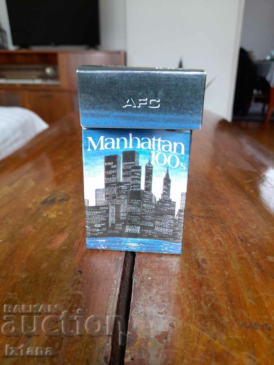 An old box of Manhattan cigarettes