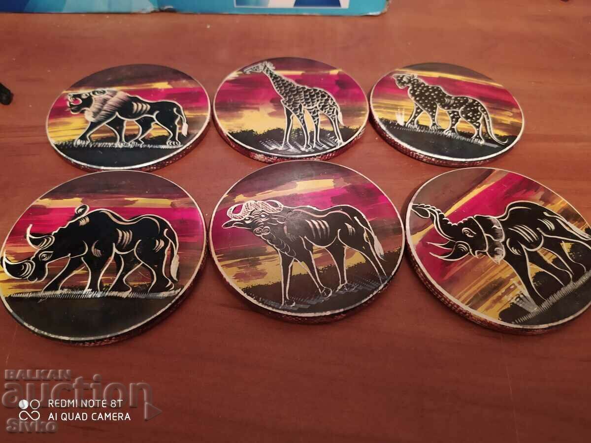 Coasters Africa massive and heavy with price 5.99 BGN | € 3.06