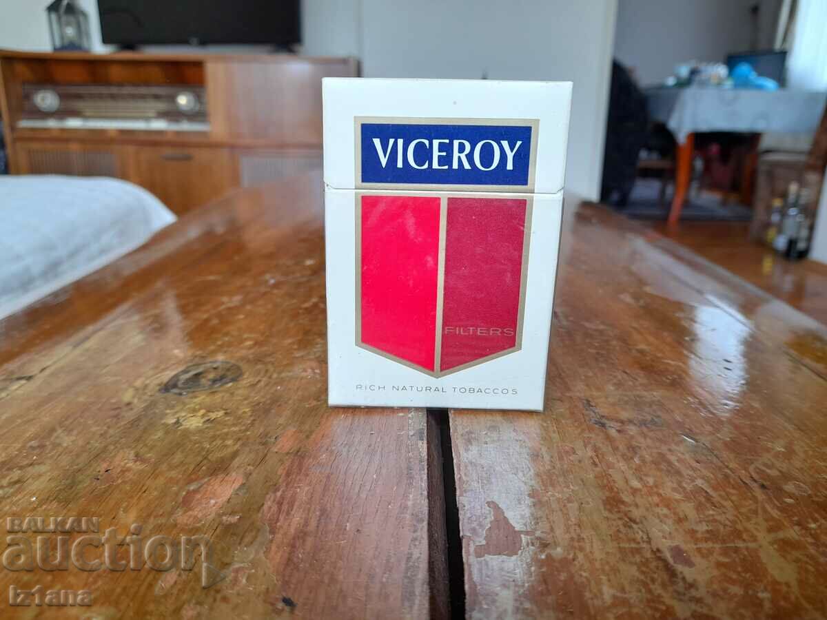 An old box of Viceroy cigarettes