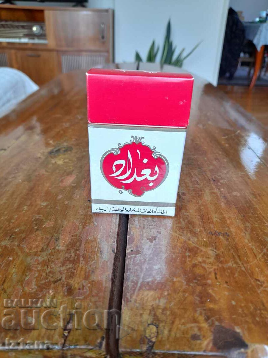 An old cigarette box
