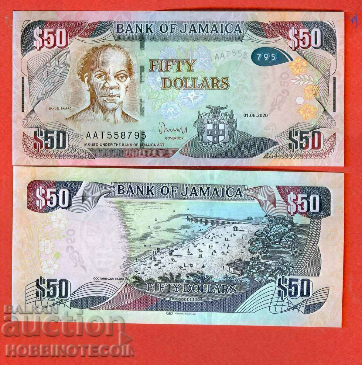 JAMAICA JAMAICA Emisiune de 50 USD 2020 NOU UNC