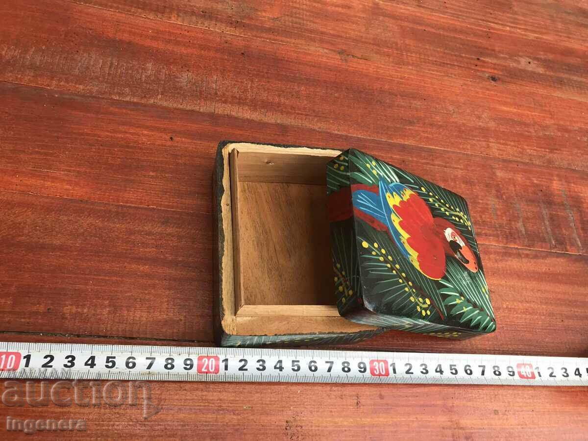 BOX PAINTED COLORED WOOD - 5