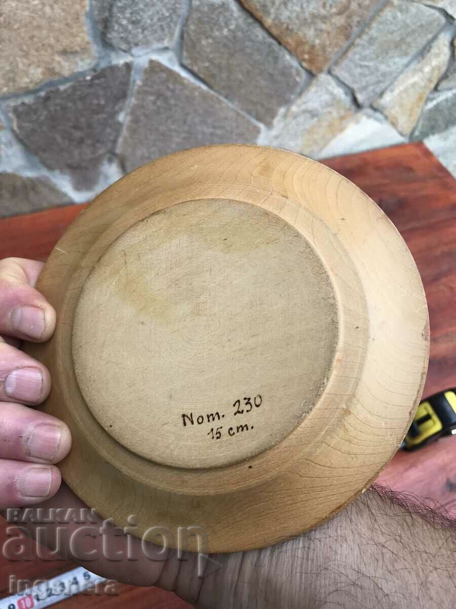 PLATE SATURATED DRAWING AND PYROGRAPHY WOOD-F160 MM - 5 PLATE SATURATED DRAWING AND PYROGRAPHY WOOD-F160 MM - 5