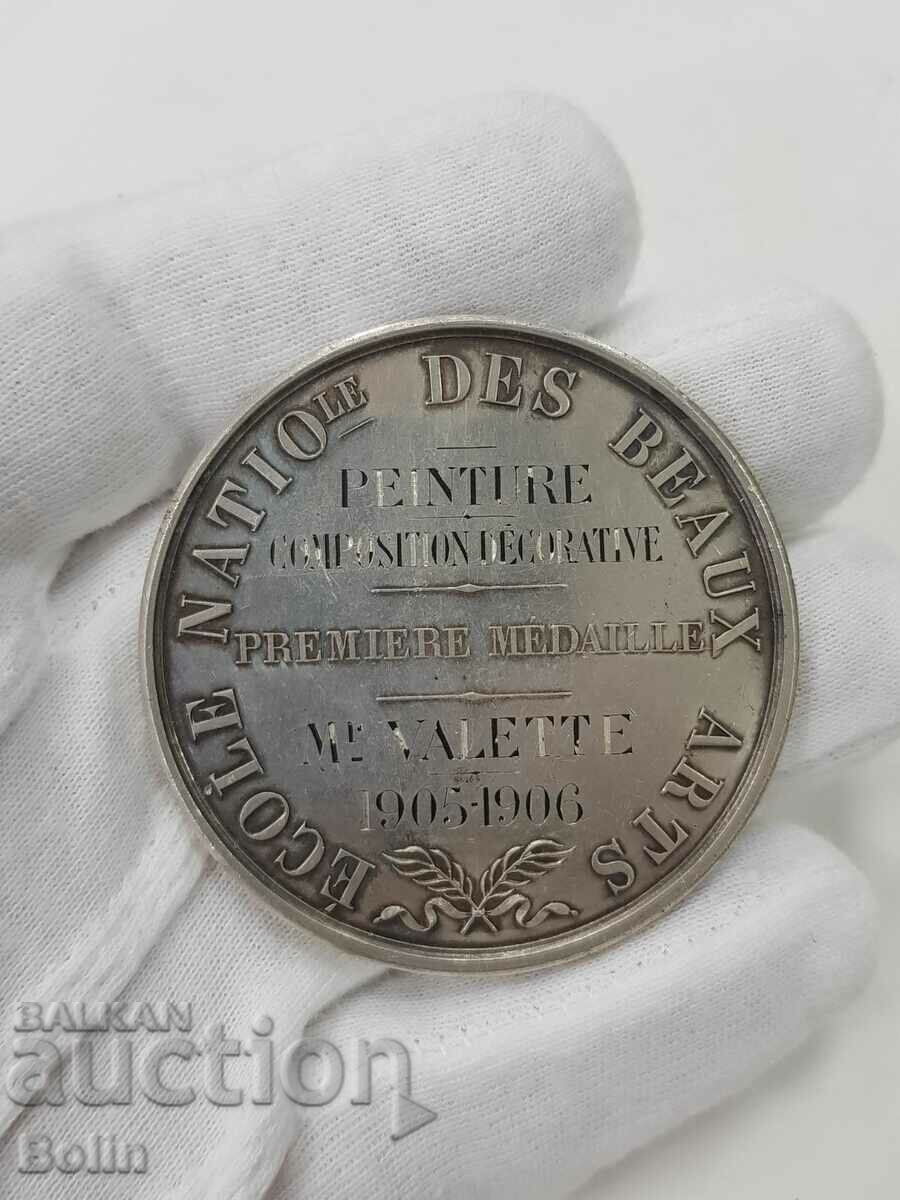 Delivery of Rare French silver table medal 1905-1906 89 gr.
