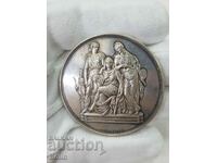 Rare French silver table medal 1905-1906 89 gr.
