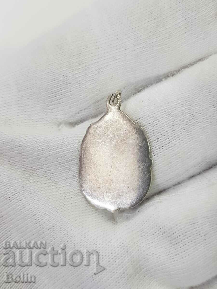 A rare 19th century silver painted enamel European medallion. with price 130.00 BGN | € 66.47