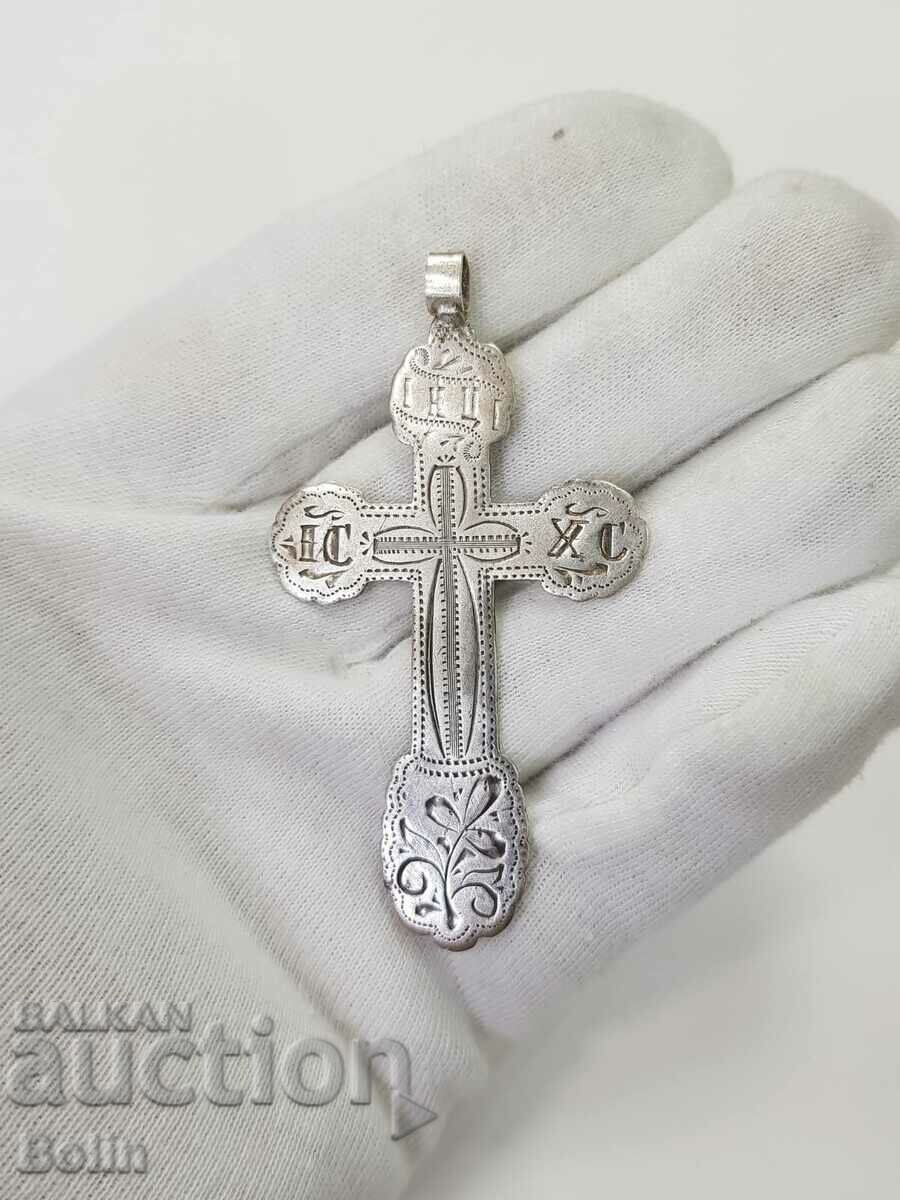 Rare Russian Imperial Silver Cross 84 BC 19th-20th century
