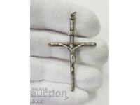 Interesting silver cross Europe Crucifixion 20th century