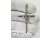 Interesting silver cross Europe Crucifixion 20th century