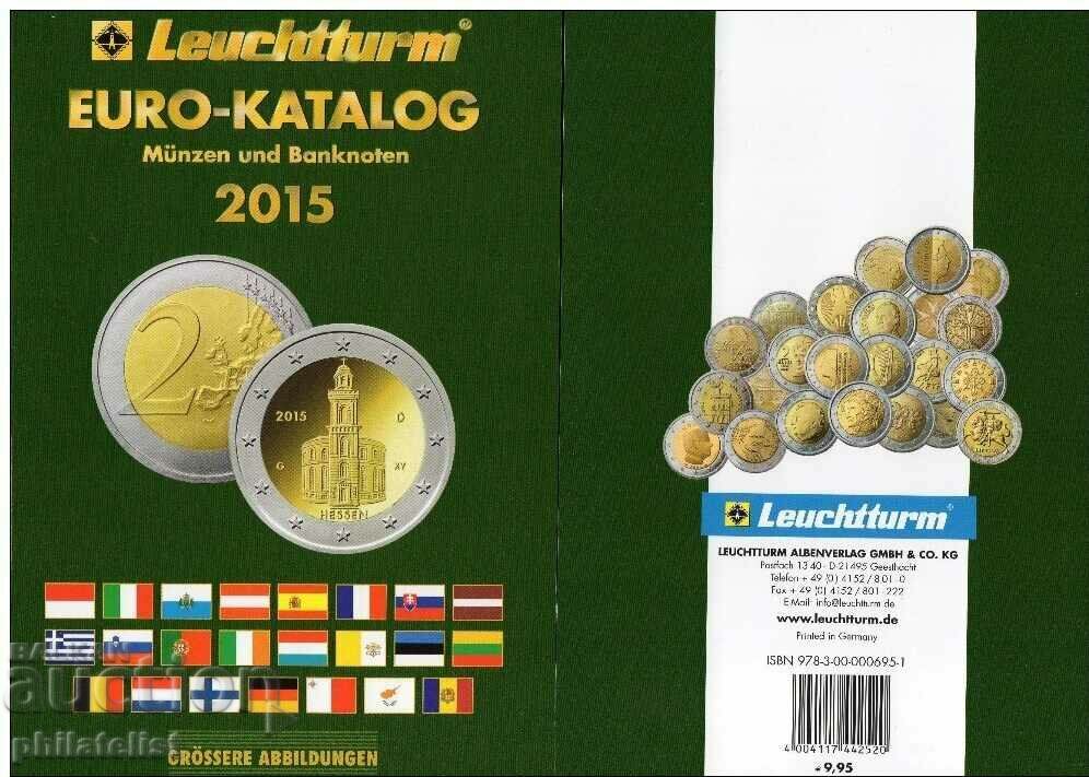 Euro catalog for coins and banknotes from 2002 to 2015