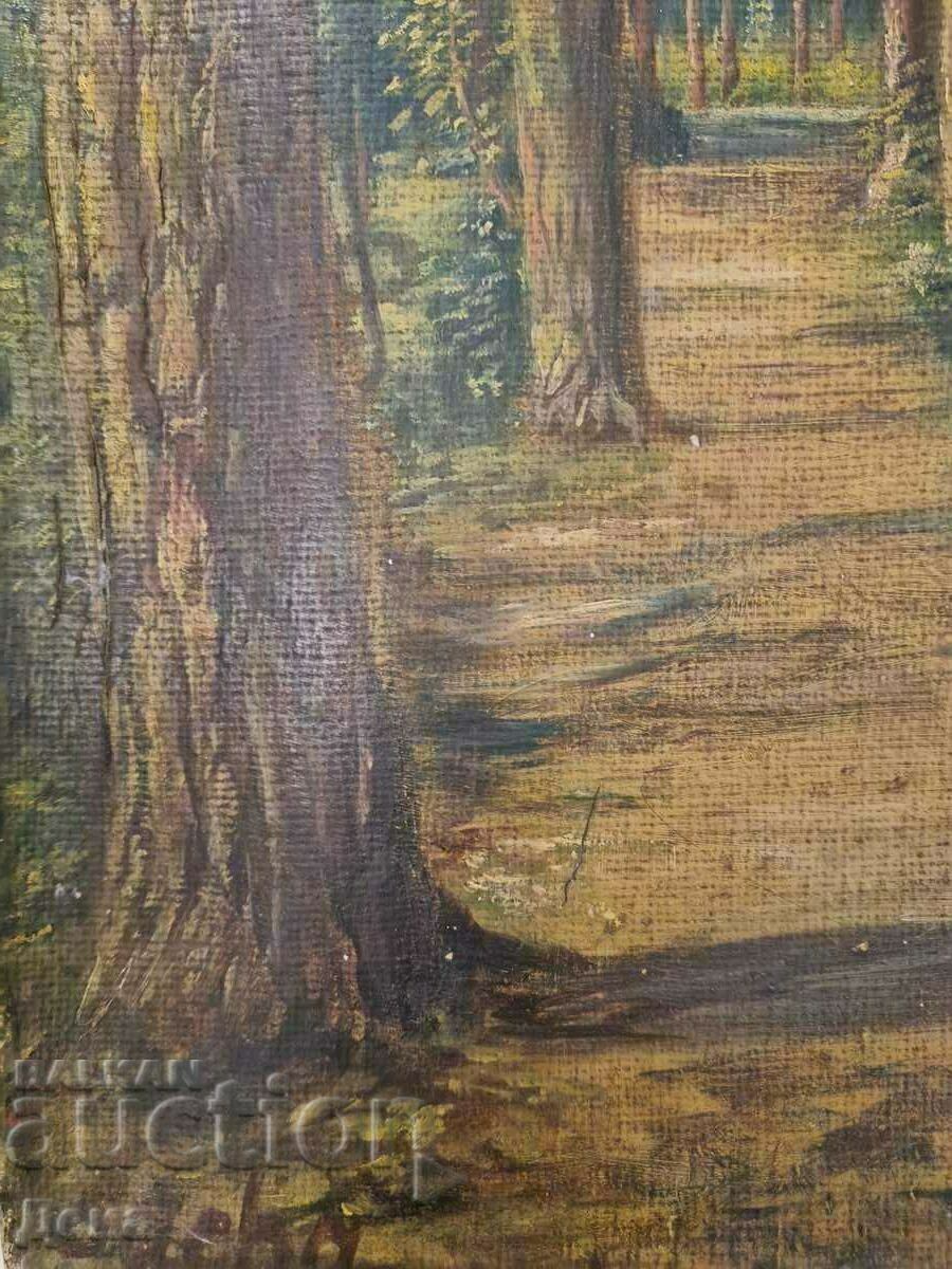 Delivery of An old master painting from the beginning of the 20th century. Delivery of An old master painting from the beginning of the 20th century.