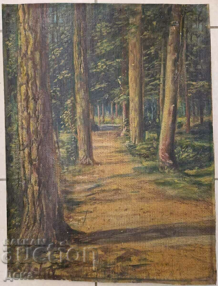 Un tablou vechi de maestru de la începutul secolului al XX-lea. Un tablou vechi de maestru de la începutul secolului al XX-lea.