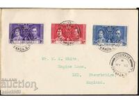 GB/Grenada-1937-FDC pentru încoronarea regelui George al VI-lea, seria