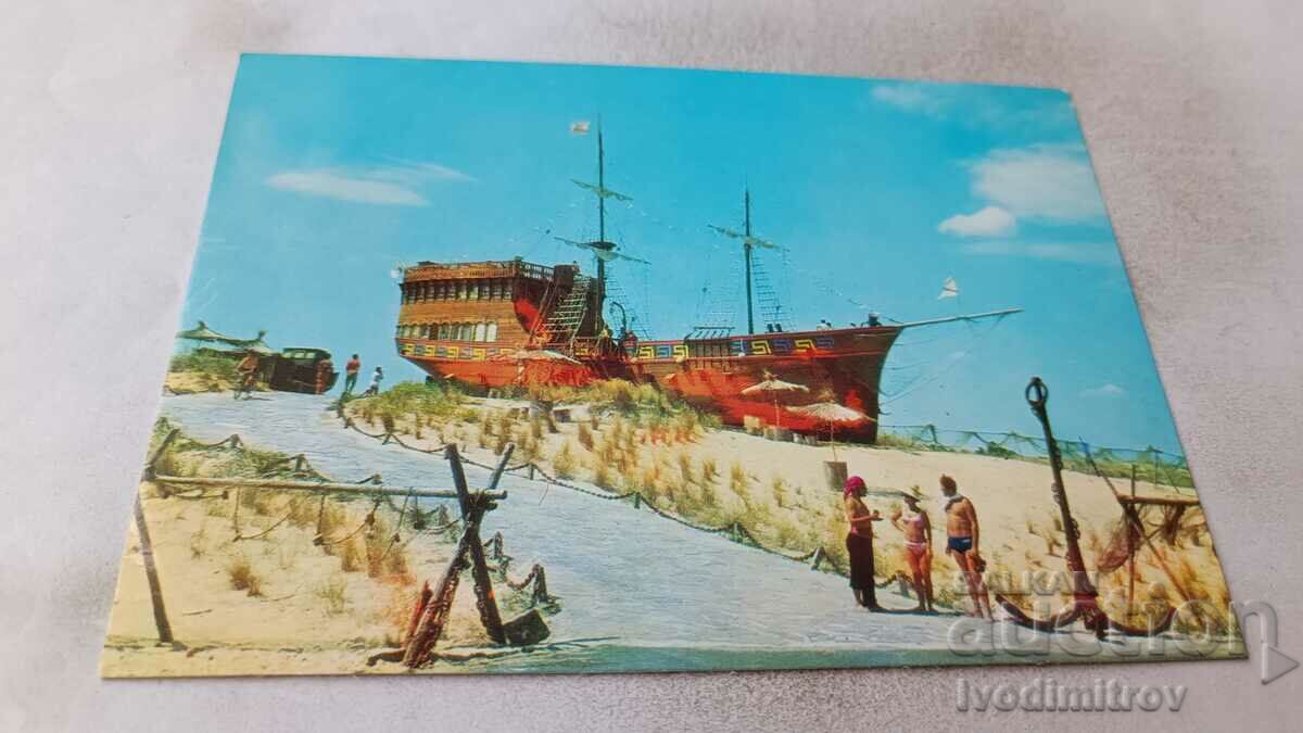 Postcard Sunny Beach Bar Fregata 1978