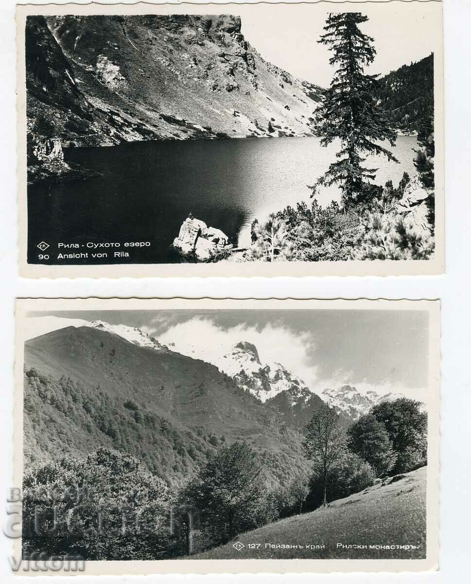Rila 2 cards mountain Suhoto Ezero Paskov 30s