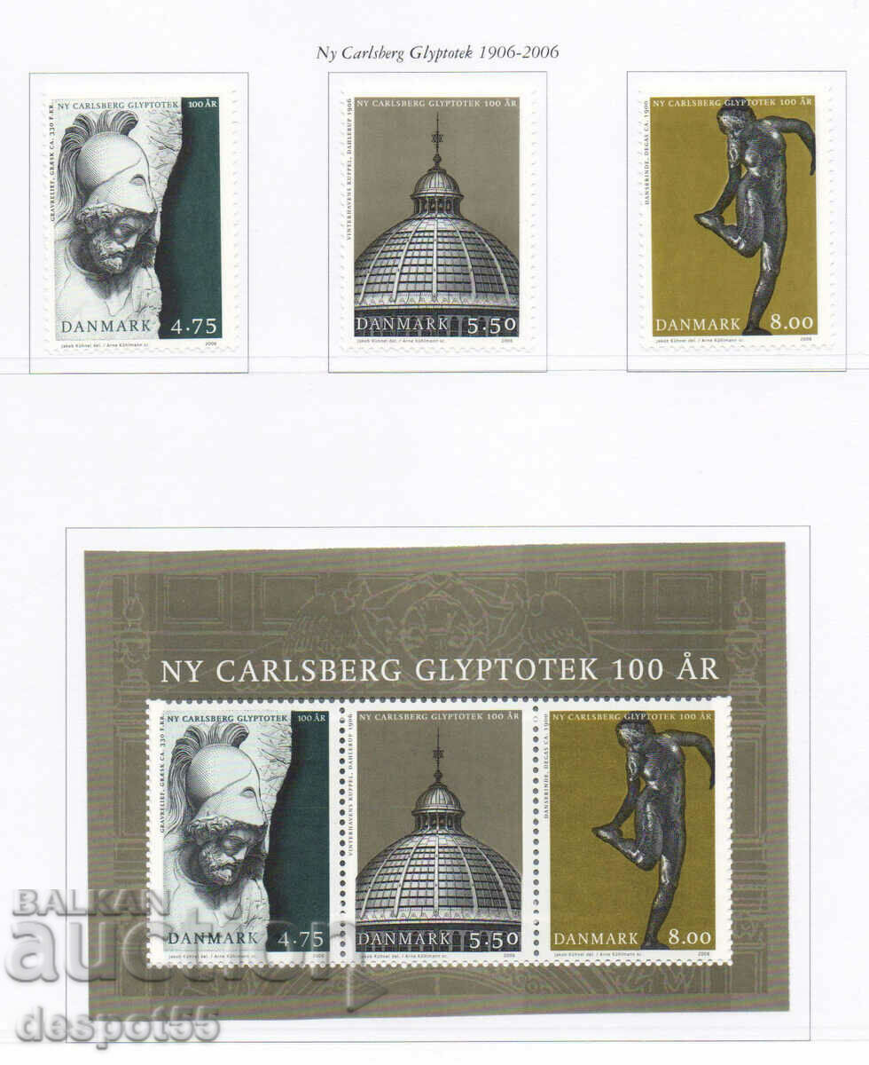 2006. Denmark. 100 years of the new Carlsberg + Blok Glyptotheque