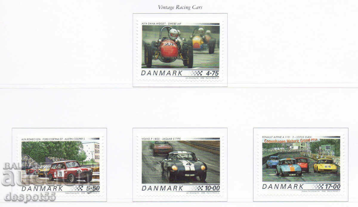2006. Danemarca. Mașini de curse clasice.