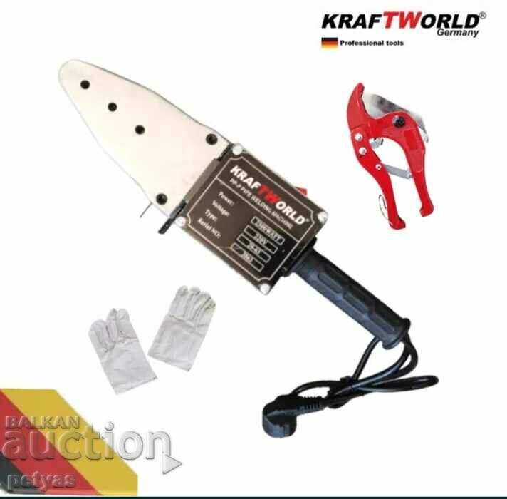 German soldering iron 2500 W for polypropylene pipes - 6 heads with price 63.50 BGN | € 32.47 German soldering iron 2500 W for polypropylene pipes - 6 heads with price 63.50 BGN | € 32.47