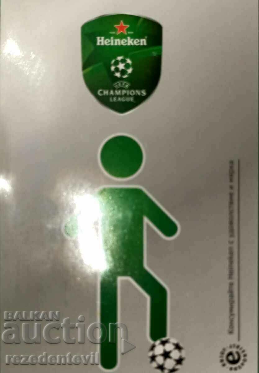 Heineken Heineken Sticker fotbal de bere rar