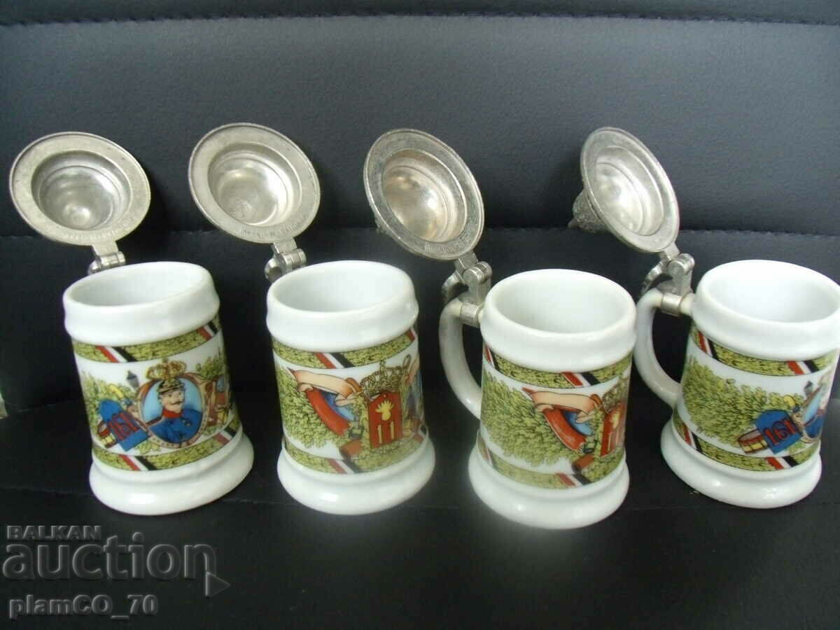 Auction  No.*7145 four old small china mugs